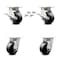 Service Caster 4 Inch Kingpinless Phenolic Wheel Caster Swivel Locks 2 Brakes SCC, 4PK SCC-KP30S420-PHR-SLB-BSL-2-BSL-2 - alternate 1